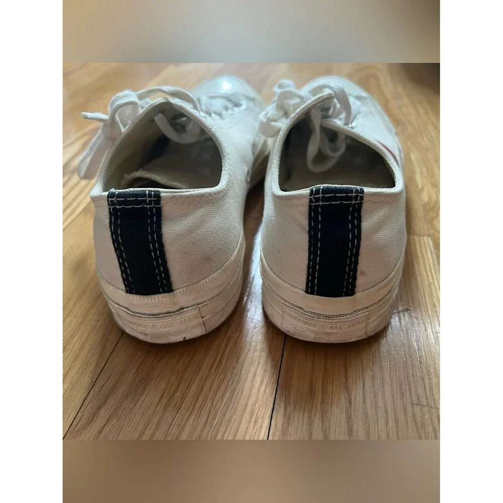 Comme des Garçons x Converse White Low-Top Sneakers Men’s Sz 7 Women’s 9